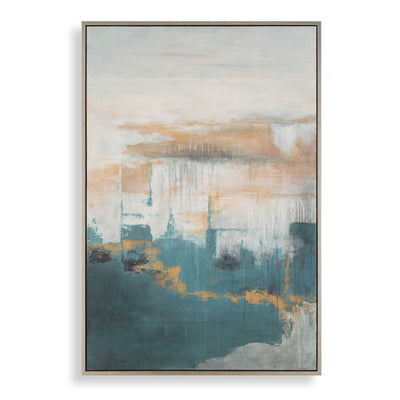 Eastside Abstract Coastal Art - Uttermost - Framed Canvas by Modest Hut