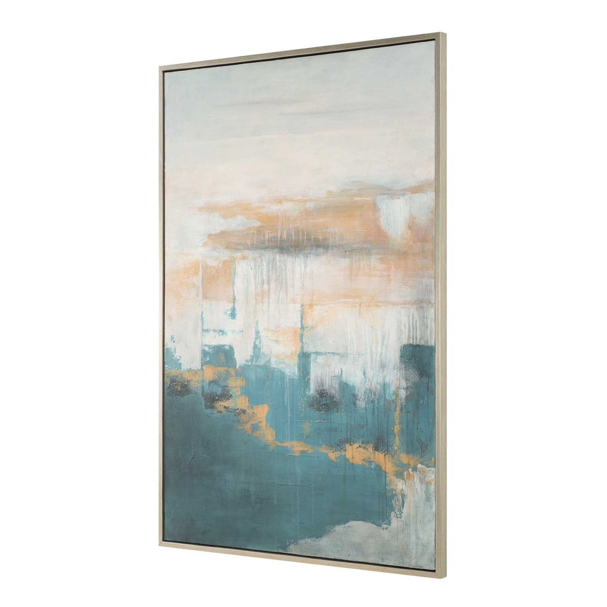 Eastside Abstract Coastal Art - Uttermost - Framed Canvas by Modest Hut