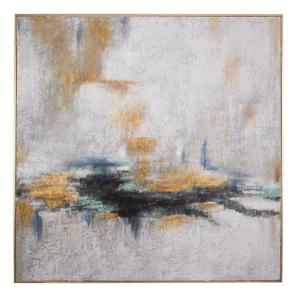 Eclipse Abstract Hand Painted Art - Uttermost - Framed Canvas by Modest Hut