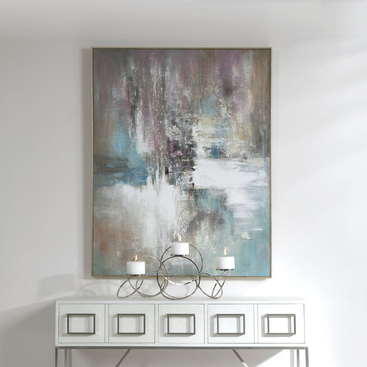 Elevation Abstract Art - Uttermost - Framed Canvas by Modest Hut