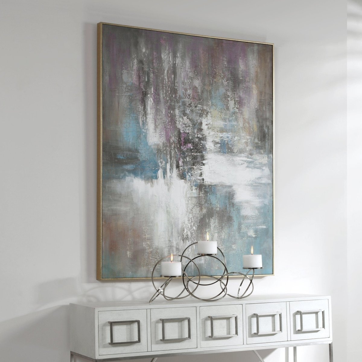 Elevation Abstract Art - Uttermost - Framed Canvas by Modest Hut