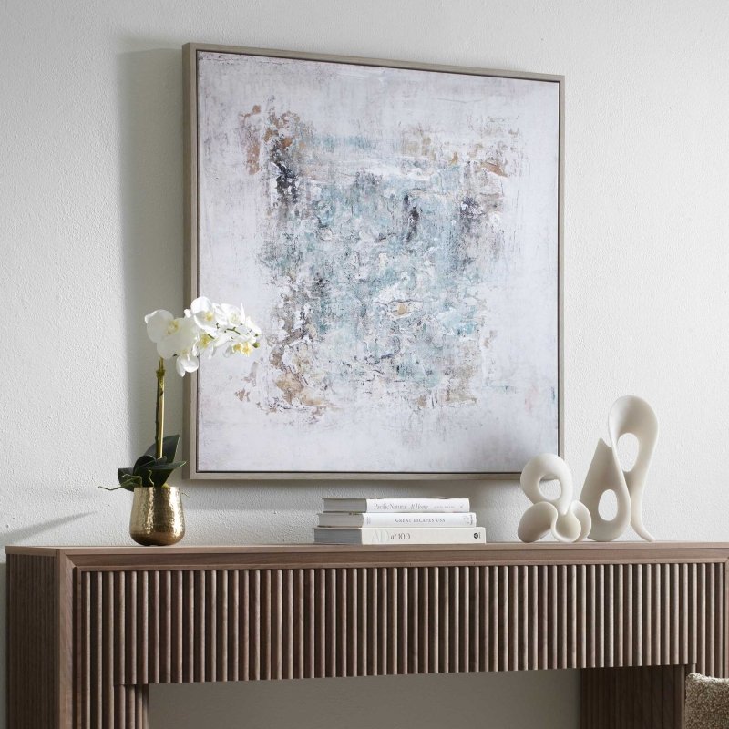 Find Me Here Abstract Framed Canvas Art - Wall Art