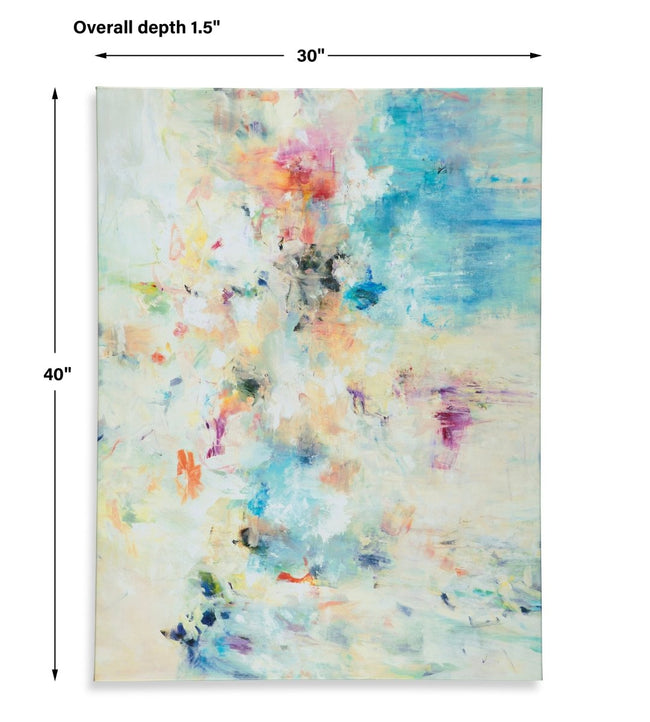 Floral Dreams Frameless Canvas Giclee - Uttermost - Framed Canvas by Modest Hut