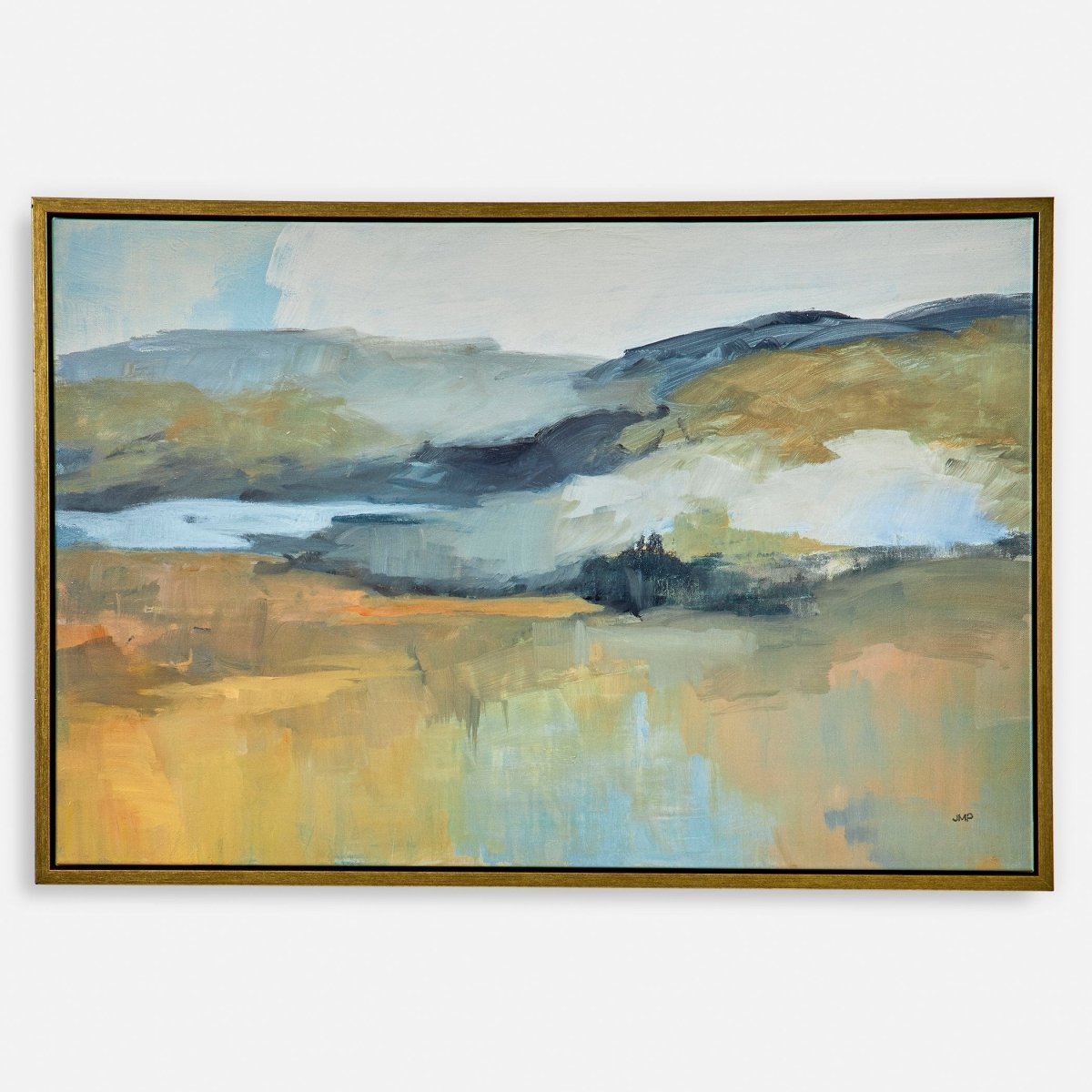 Folded Hills Framed Landscape Art - Uttermost - Framed Canvas by Modest Hut