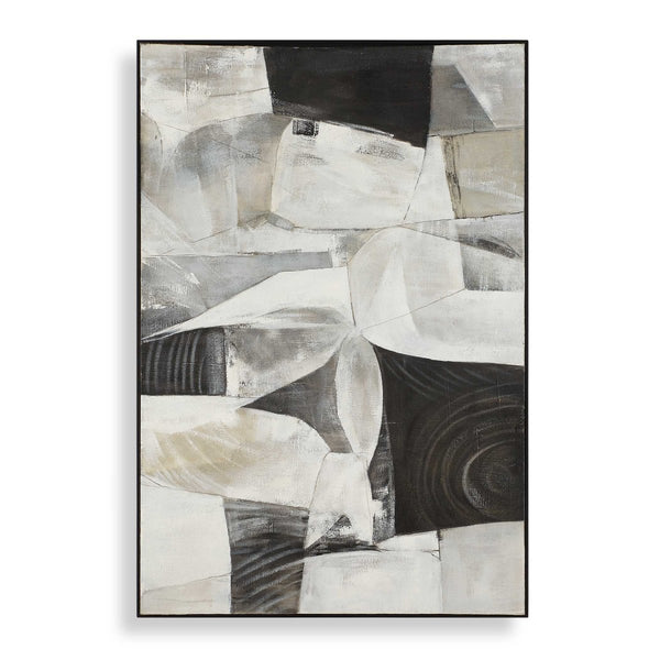 Folding Time Framed Abstract Art - Uttermost - Framed Canvas by Modest Hut