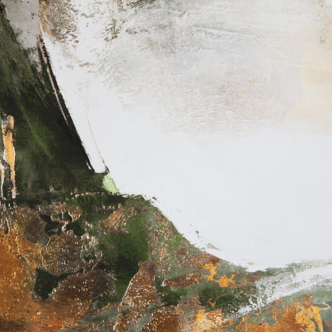 Frameless Abstract Giclee in Green, Chocolate, and Gold - Uttermost - Framed Canvas by Modest Hut