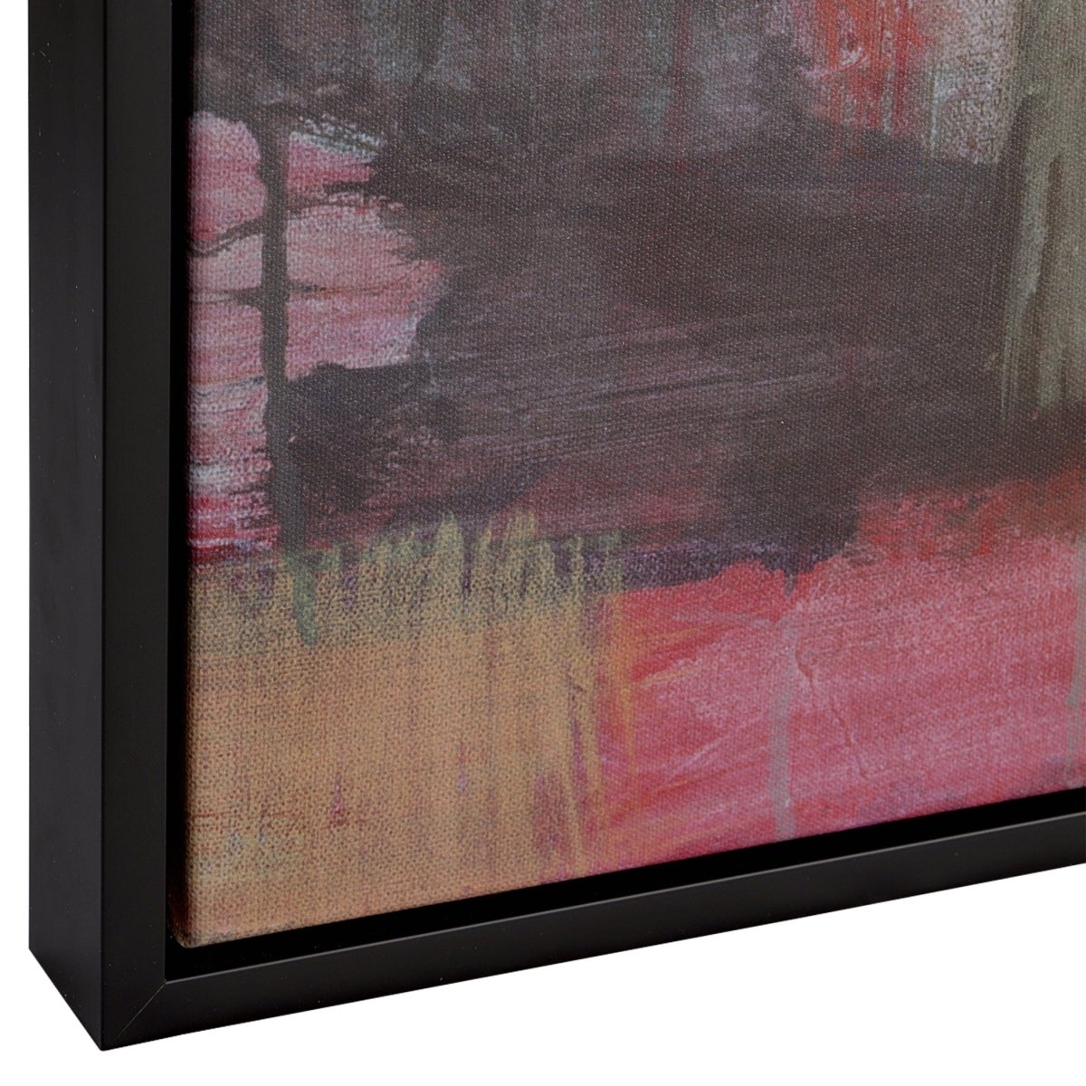 Geranium And Ginger Abstract Art - Uttermost - Framed Canvas by Modest Hut
