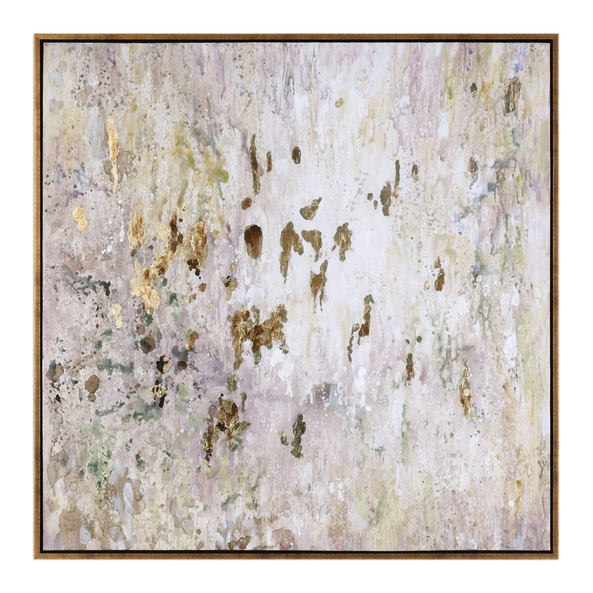 Golden Rain Hand Painted Canvas - Uttermost - Framed Canvas by Modest Hut