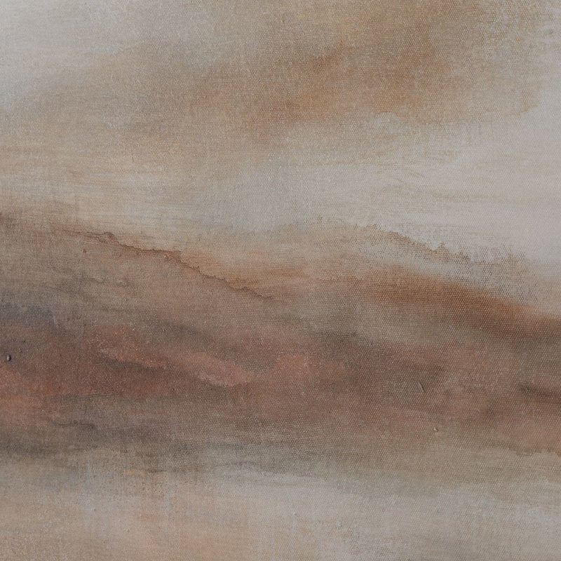 Close-up of the painted surface on the Haze in the Horizon canvas