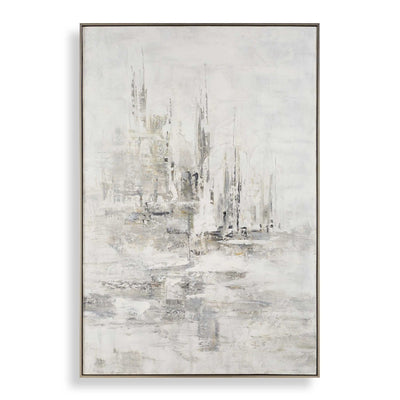 Hours In Silence Abstract Art - Uttermost - Framed Canvas by Modest Hut
