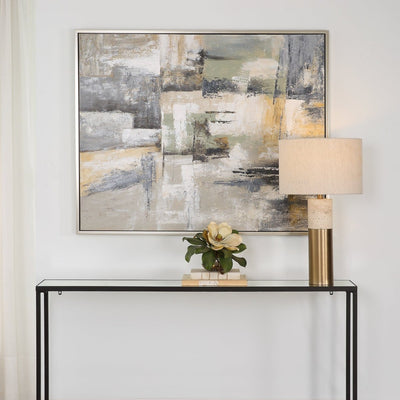 Intuition Hand Painted Abstract Art - Uttermost - Framed Canvas by Modest Hut