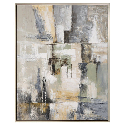 Intuition Hand Painted Abstract Art - Uttermost - Framed Canvas by Modest Hut