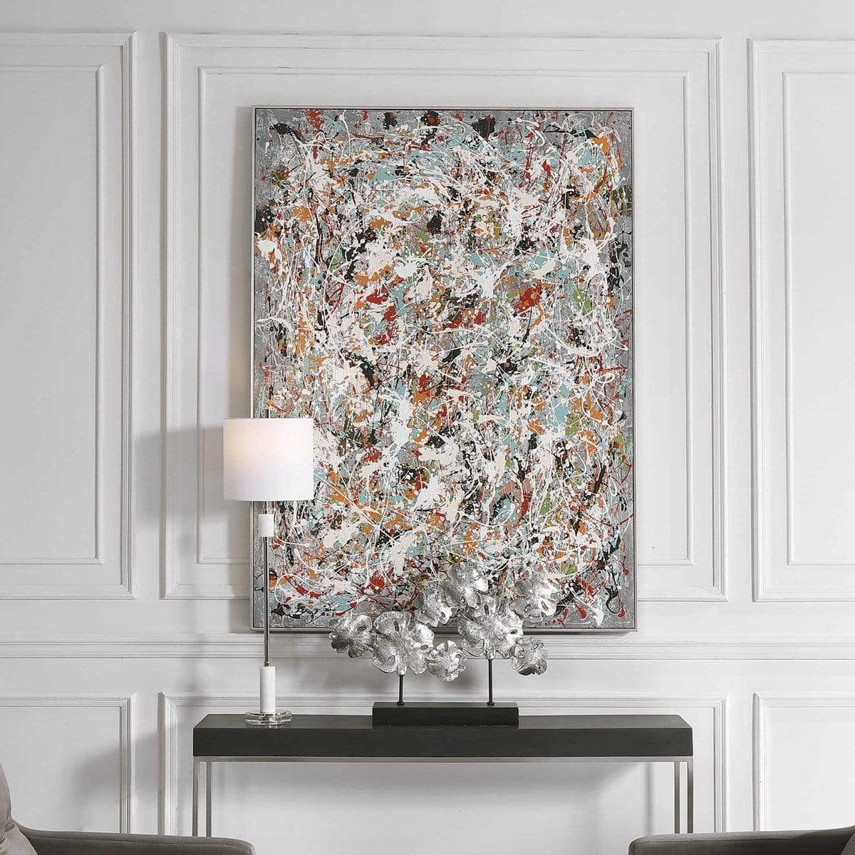 Jackson Pollock Style Canvas - Uttermost - Framed Canvas by Modest Hut