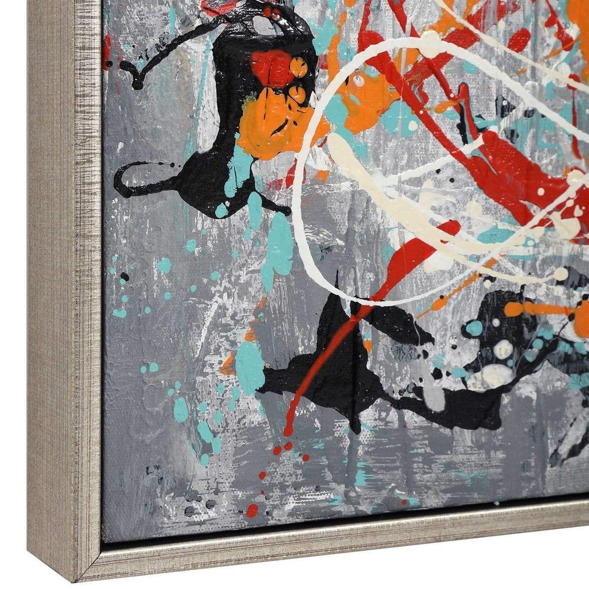 Jackson Pollock Style Canvas - Uttermost - Framed Canvas by Modest Hut