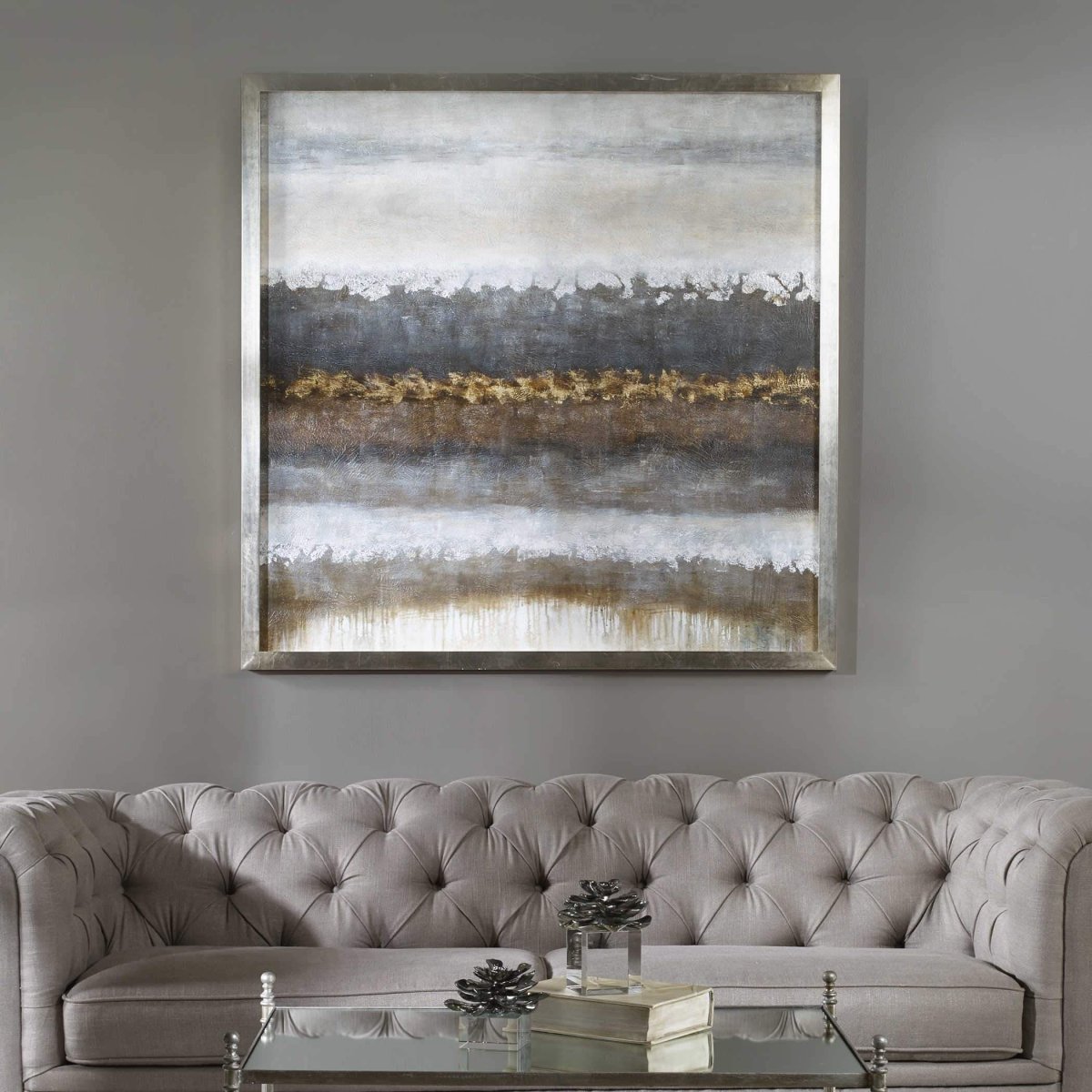 Layer Hand Painted Canvas - Uttermost - Framed Canvas by Modest Hut