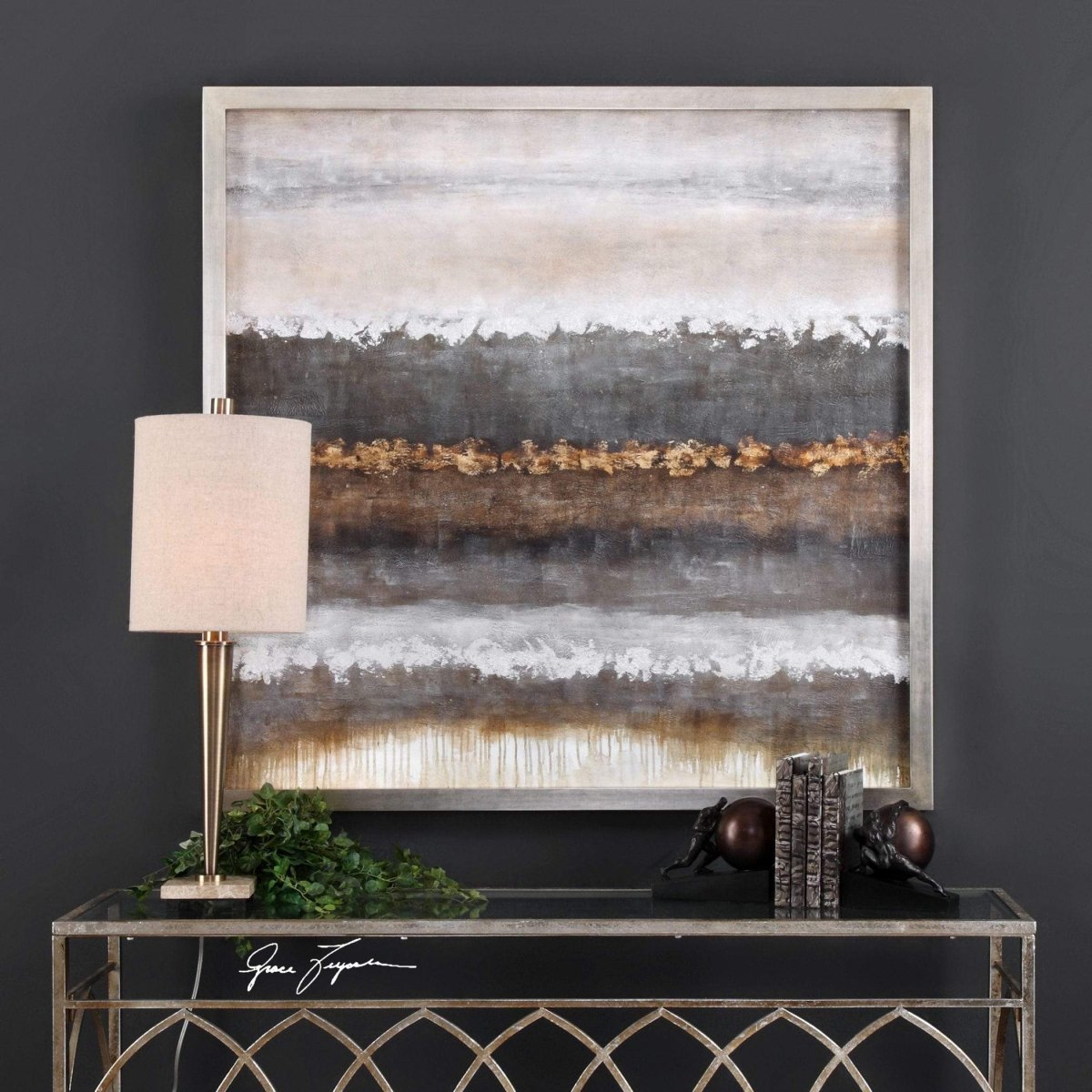 Layer Hand Painted Canvas - Uttermost - Framed Canvas by Modest Hut