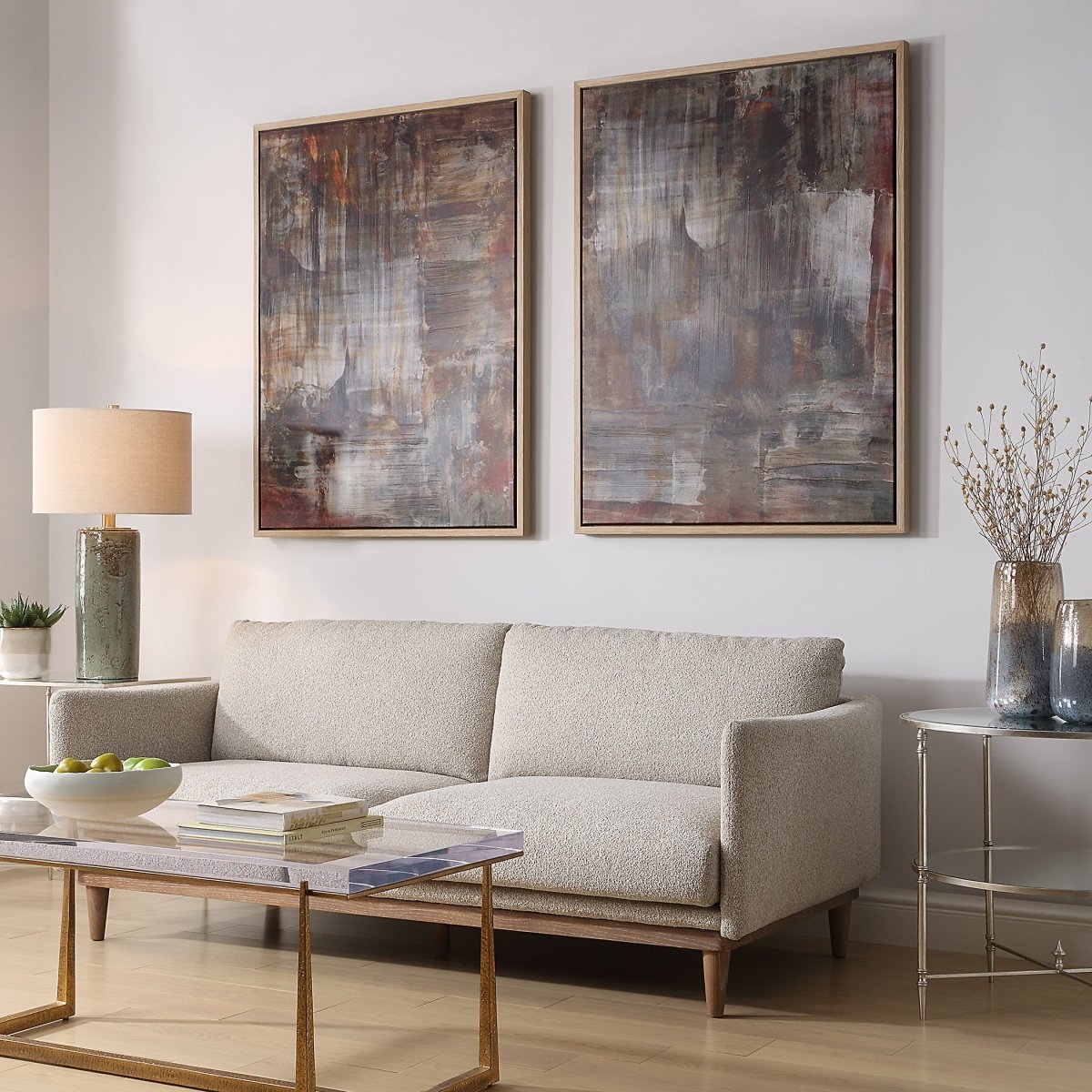 Molten Patina Framed Canvases, Set/2 - Uttermost - Framed Canvas by Modest Hut