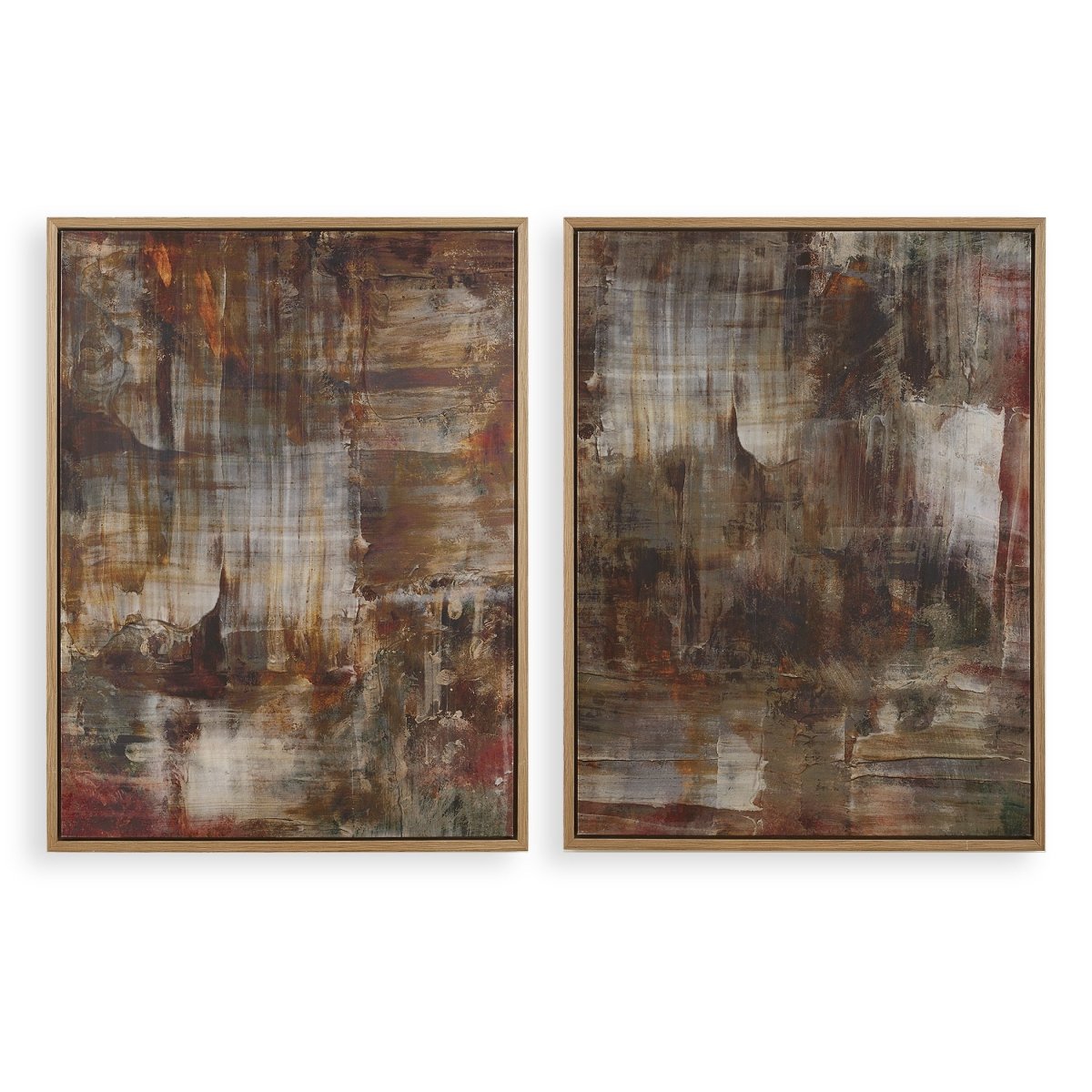 Molten Patina Framed Canvases, Set/2 - Uttermost - Framed Canvas by Modest Hut