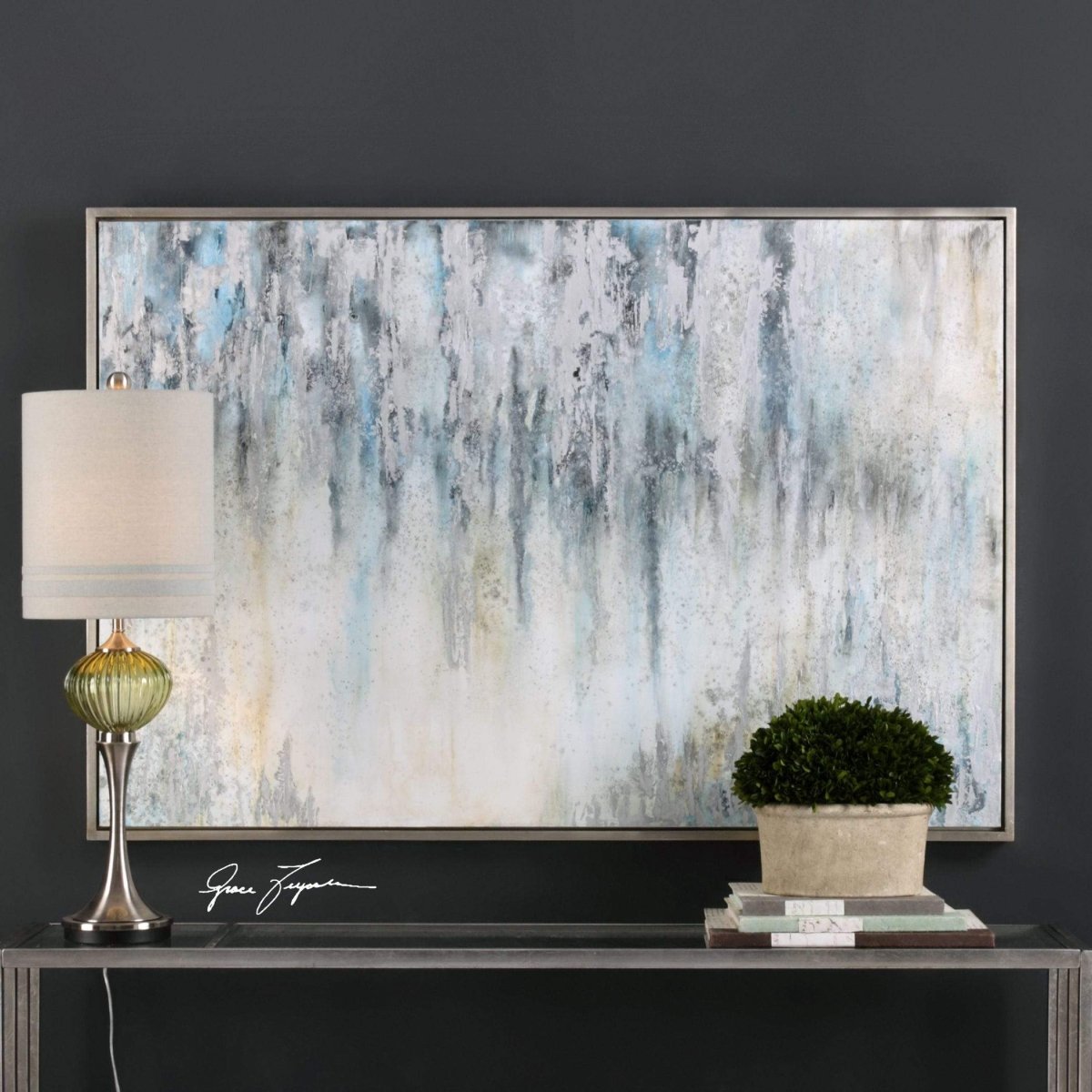 Overcast Hand Painted Canvas - Uttermost - Framed Canvas by Modest Hut