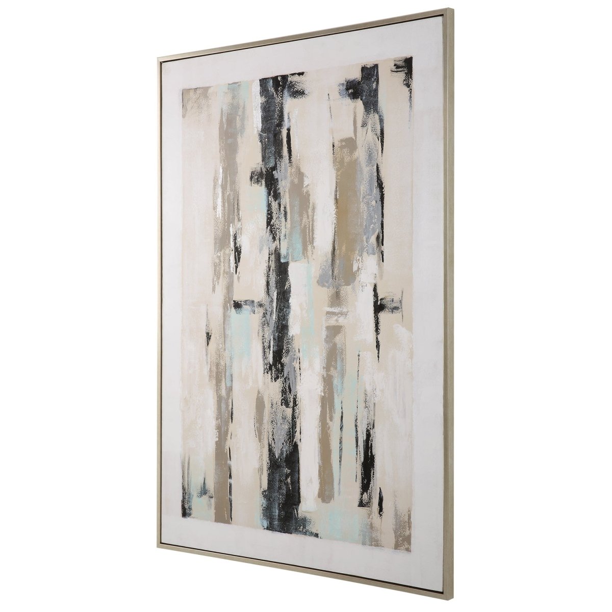 Placidity Hand Painted Abstract Art - Uttermost - Framed Canvas by Modest Hut