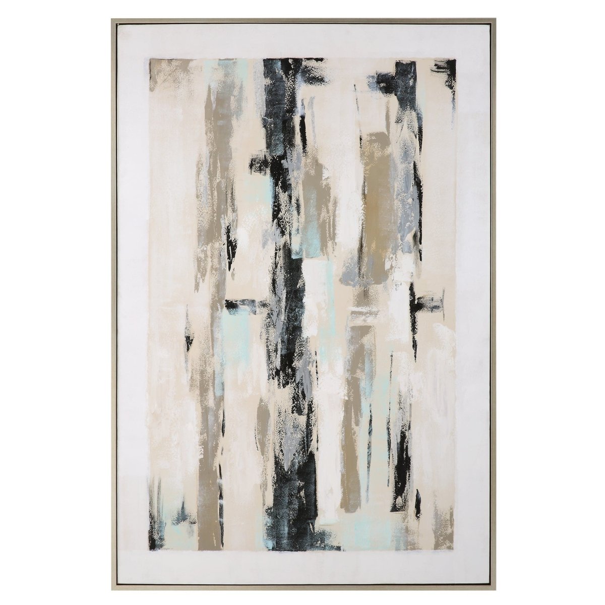 Placidity Hand Painted Abstract Art - Uttermost - Framed Canvas by Modest Hut