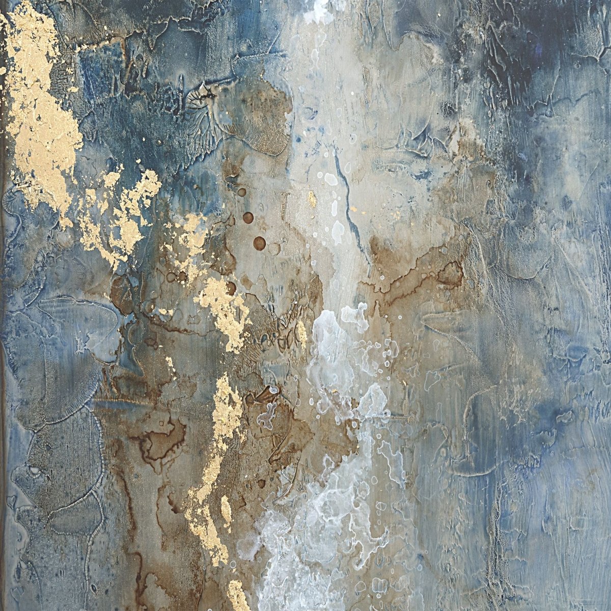 Rendezvous Hand Painted Abstract Canvas - Uttermost - Framed Canvas by Modest Hut