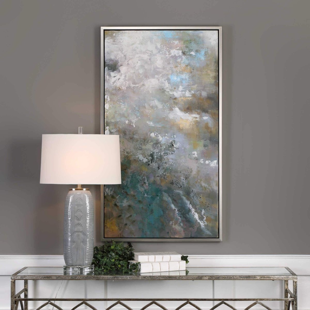 Roaring Hand Painted Canvas - Uttermost - Framed Canvas by Modest Hut