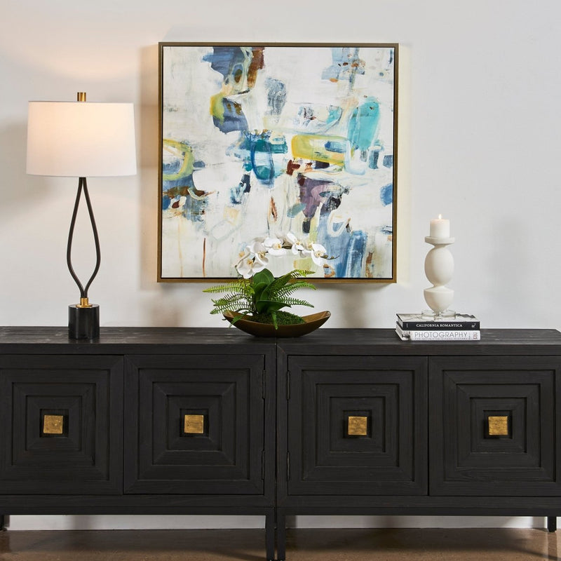 Rolling Onward Framed Abstract Art - Uttermost - Framed Canvas by Modest Hut