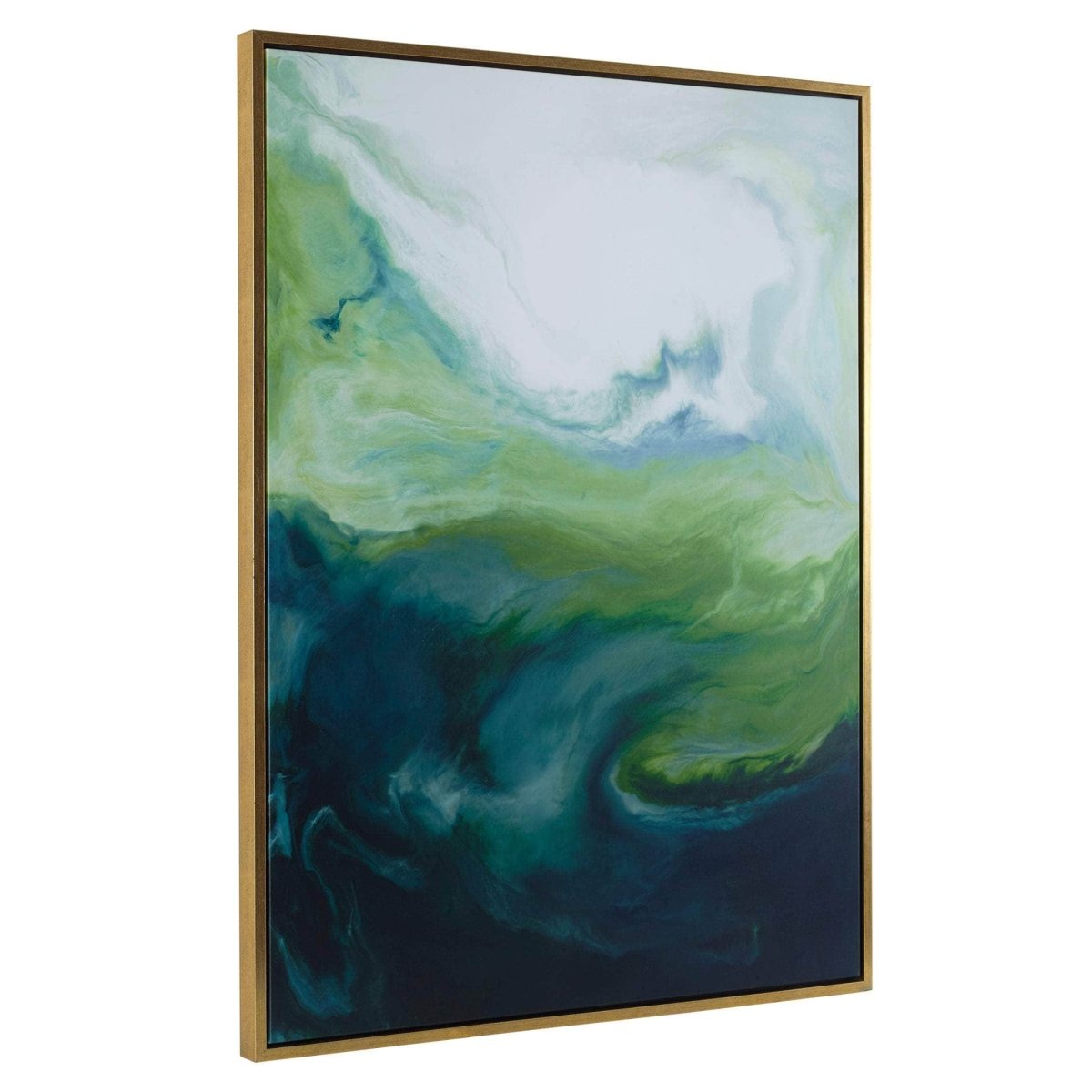 Serene Green Framed Canvas - Uttermost - Framed Canvas by Modest Hut