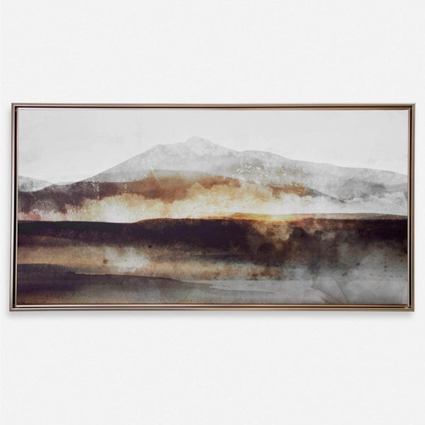 Splash Of Land Framed Canvas - Uttermost - Framed Canvas by Modest Hut