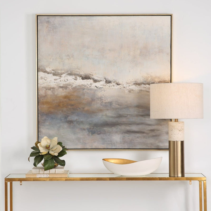 Storm Clouds Abstract Hand Painted Art - Uttermost - Framed Canvas by Modest Hut