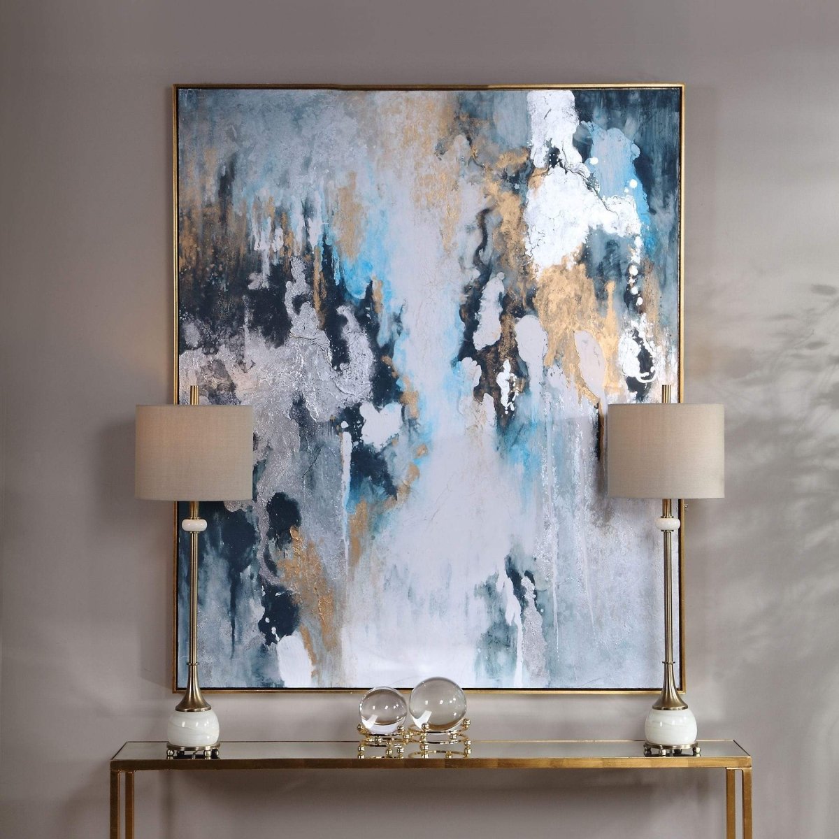 Stormy Hand Painted Canvas - Uttermost - Framed Canvas by Modest Hut