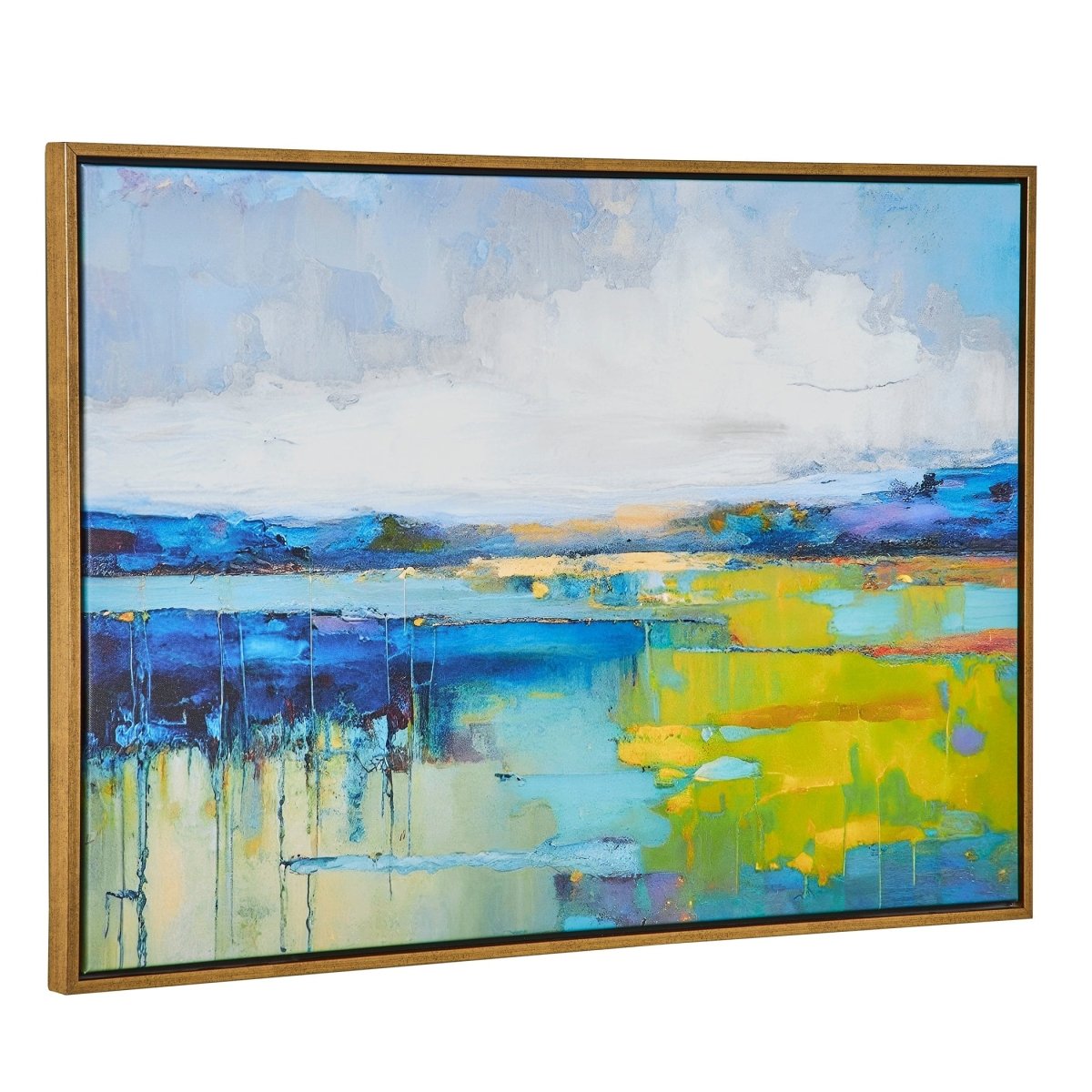 Sunset Over Calm Water Solid Wooden Framed Canvas - Uttermost - Framed Canvas by Modest Hut