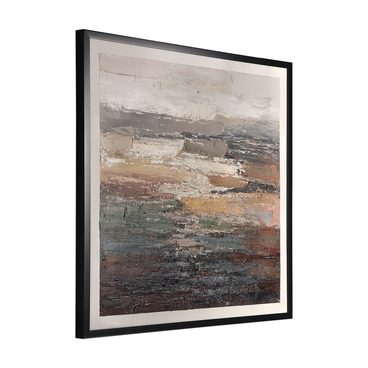 Tides Abstract Art - Uttermost - Framed Canvas by Modest Hut