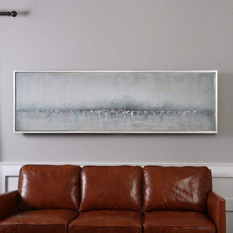 Tides Edge Abstract Art - Uttermost - Framed Canvas by Modest Hut