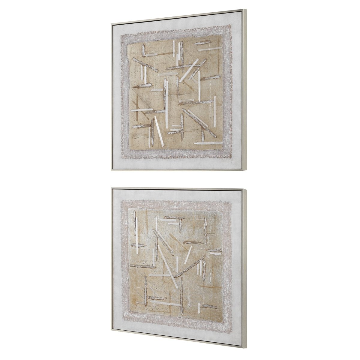 Unpredictable Hand Painted Canvases Set/2 - Uttermost - Framed Canvas by Modest Hut