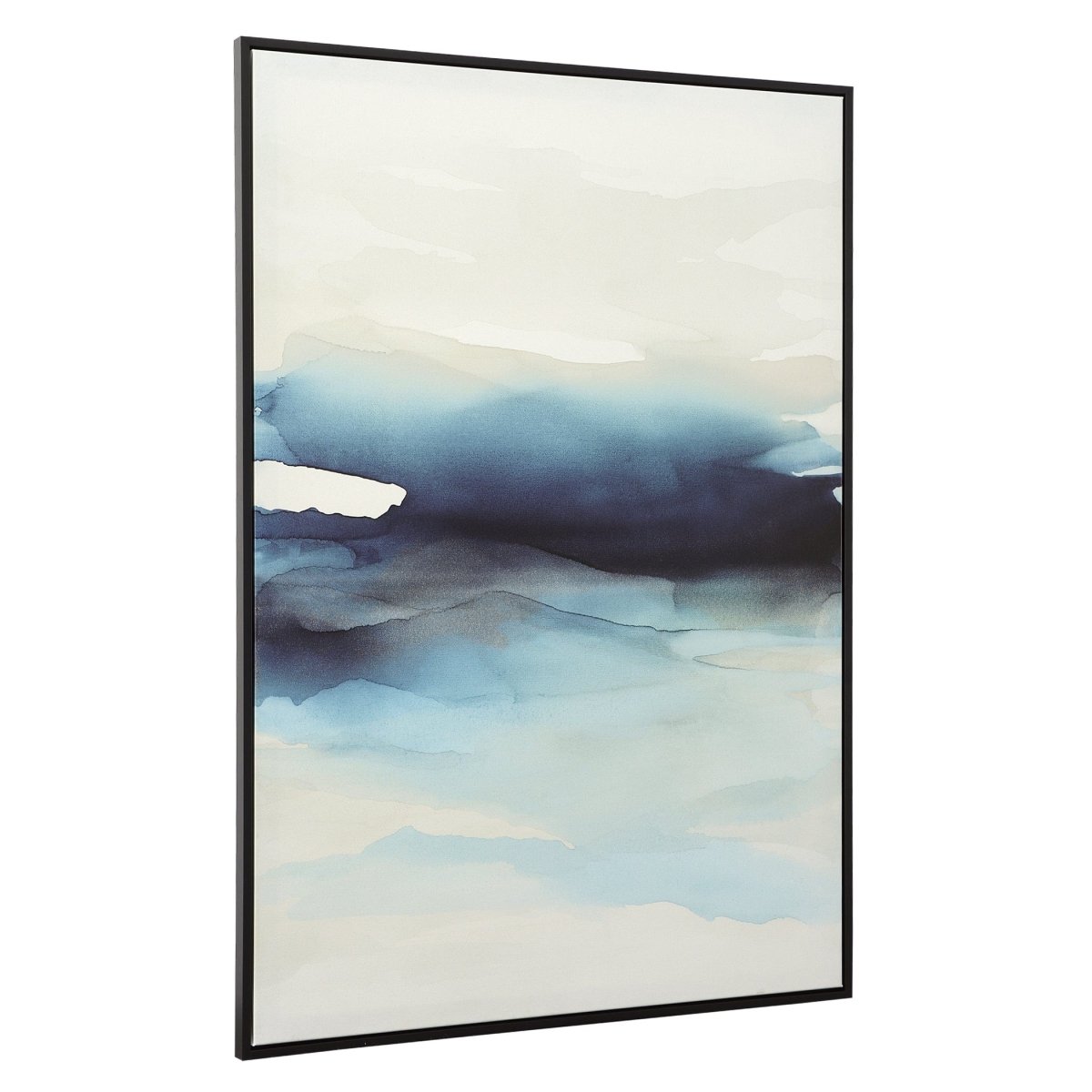 Waves Framed Canvas Abstract Art - Uttermost - Framed Canvas by Modest Hut