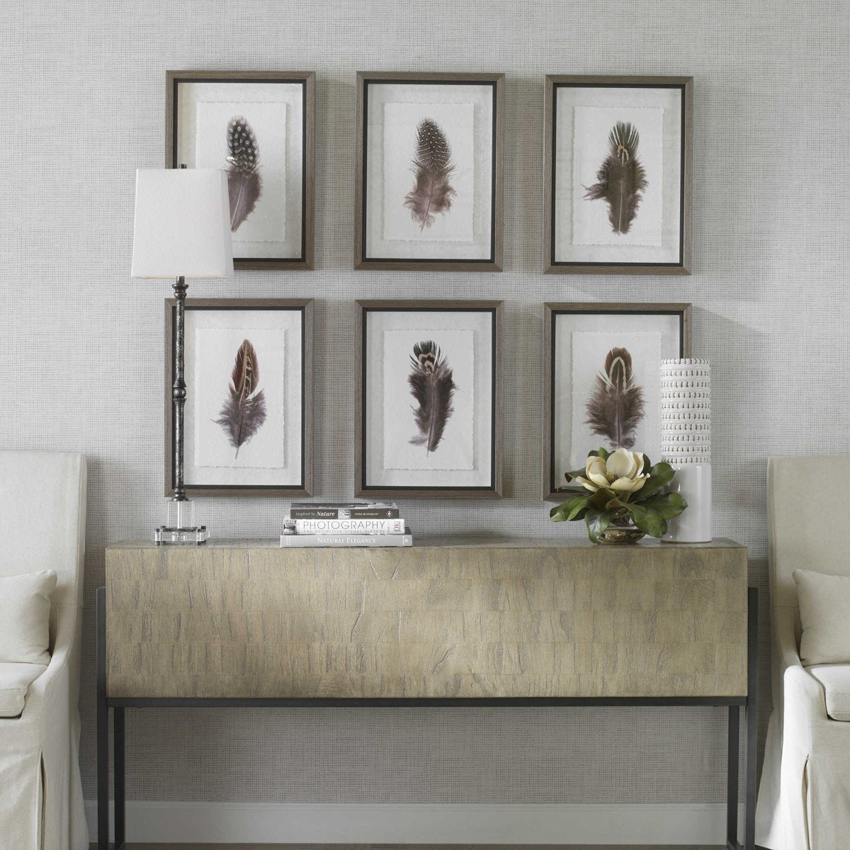 Birds of a Feather Framed Prints (S/6) - Uttermost - Framed Prints by Modest Hut