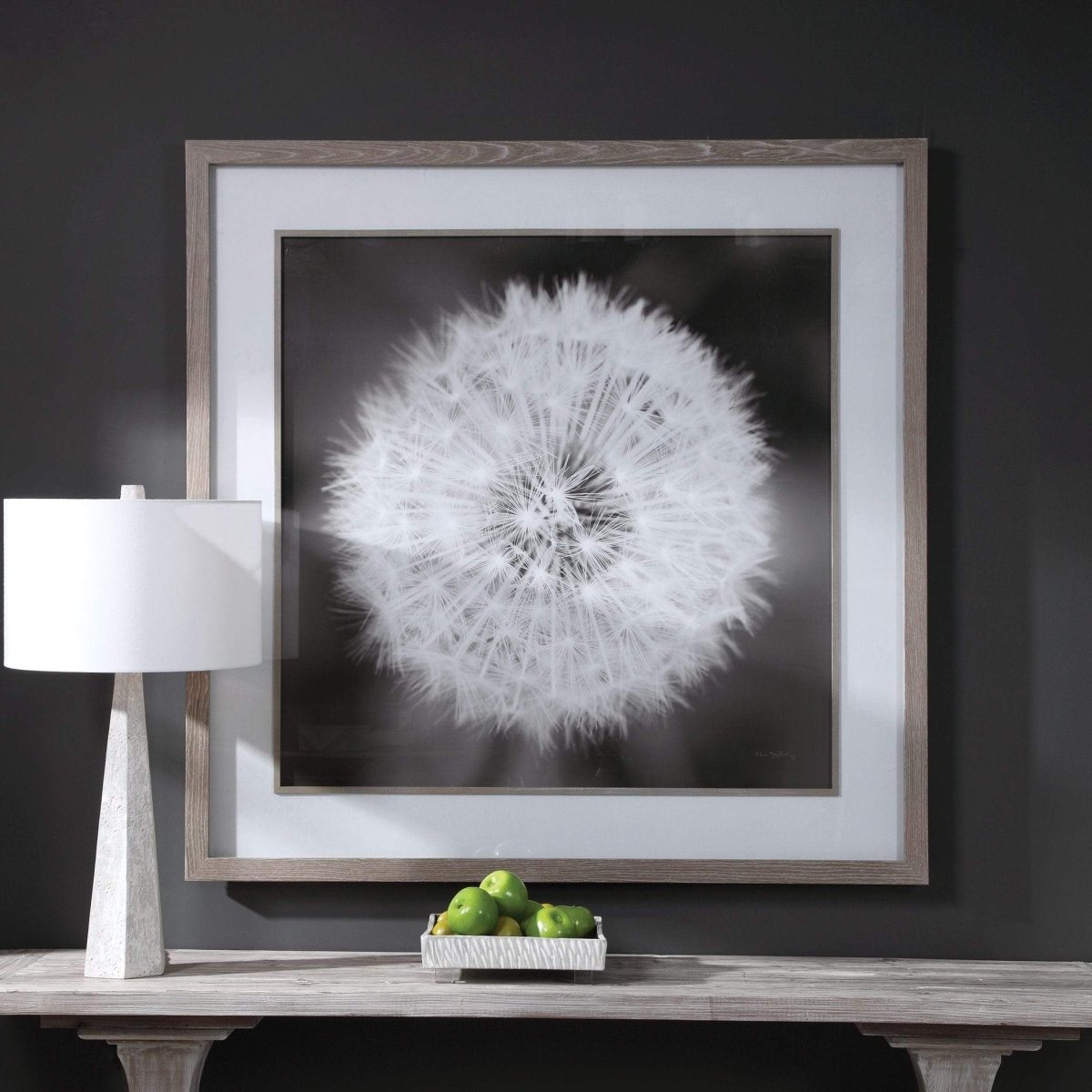 Black & White Dandelion Print - Uttermost - Framed Prints by Modest Hut