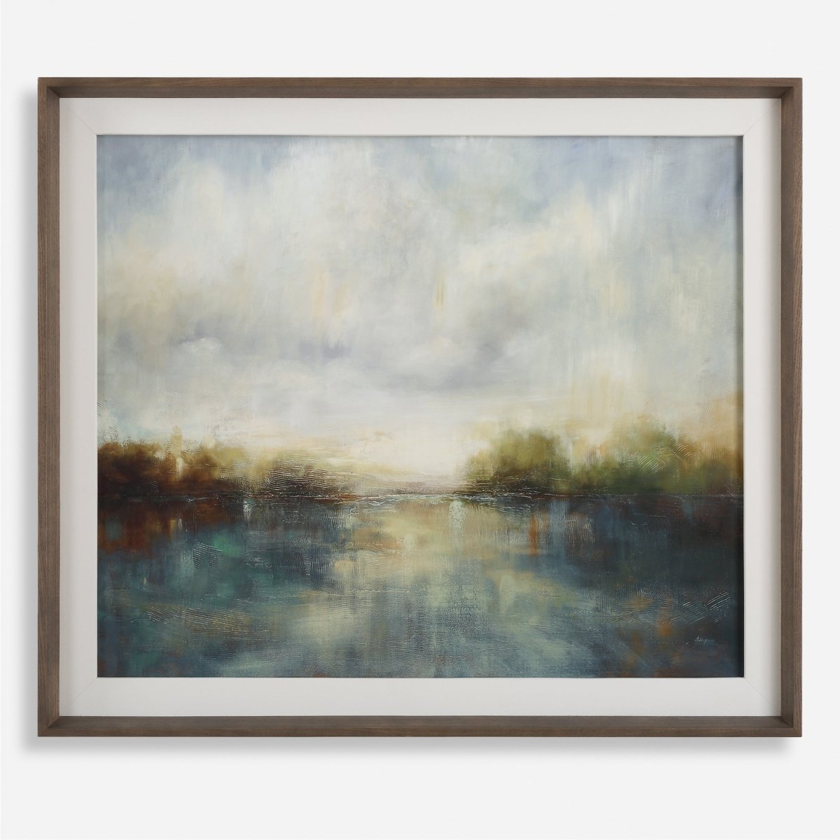 Blue Reverie Framed Abstract Lake Print - Uttermost - Framed Prints by Modest Hut