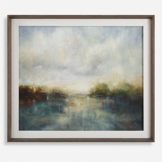Blue Reverie Framed Abstract Lake Print - Uttermost - Framed Prints by Modest Hut