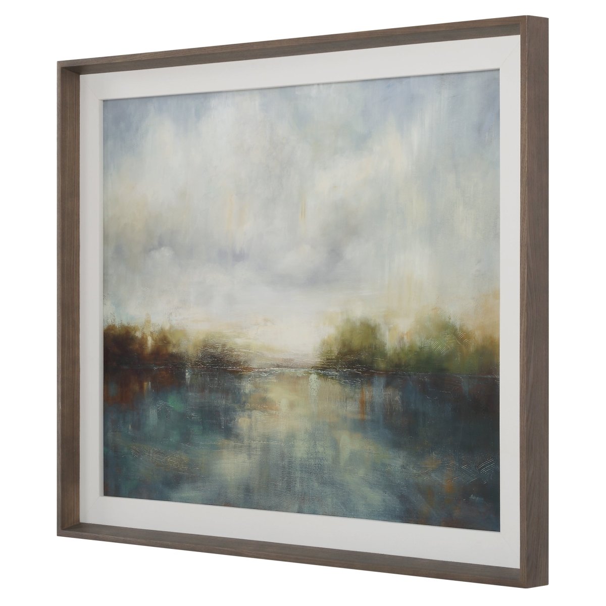 Blue Reverie Framed Abstract Lake Print - Uttermost - Framed Prints by Modest Hut