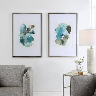 Blueprints Watercolor Prints, Set Of 2 - Uttermost - Framed Prints by Modest Hut