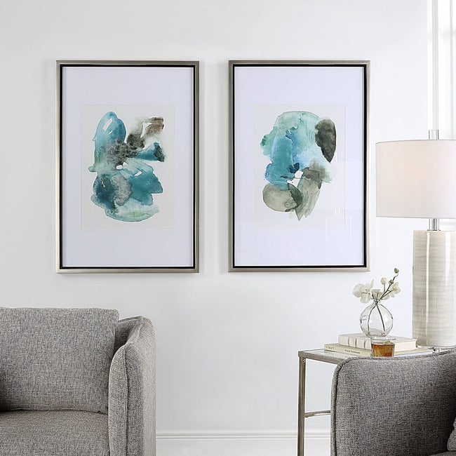 Blueprints Watercolor Prints, Set Of 2 - Uttermost - Framed Prints by Modest Hut