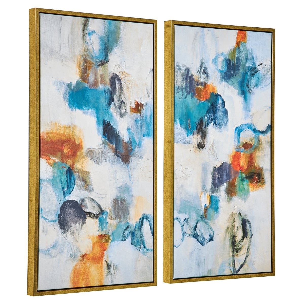 Casual Moments Framed Abstract Art, Set/2 - Uttermost - Framed Prints by Modest Hut