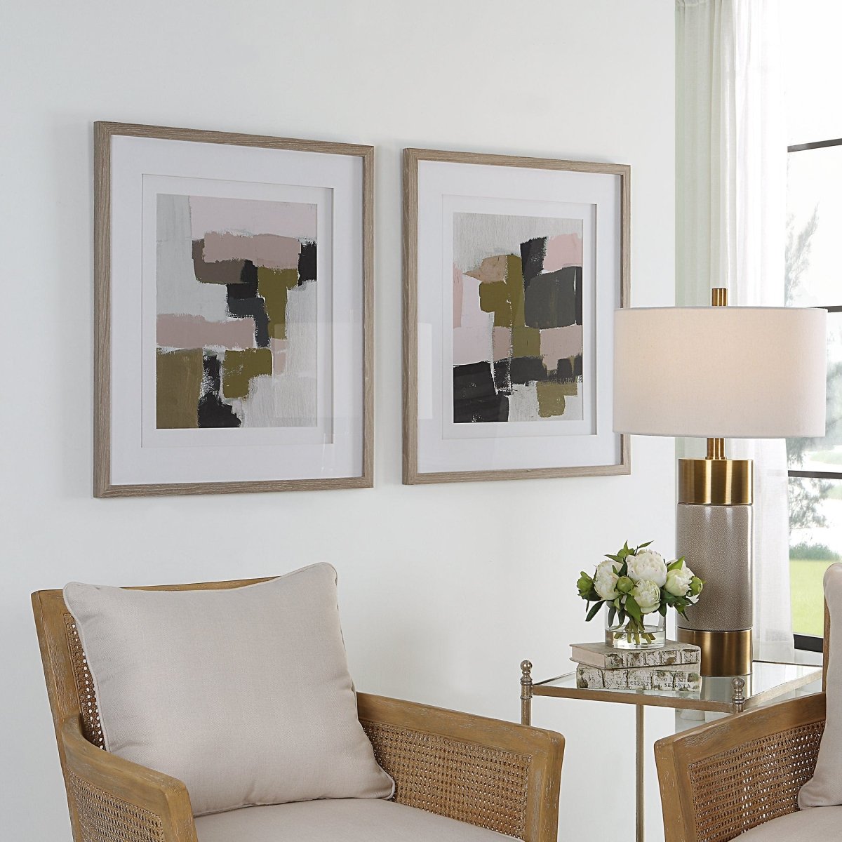 Color Block Framed Prints, Set/2 - Uttermost - Framed Prints by Modest Hut