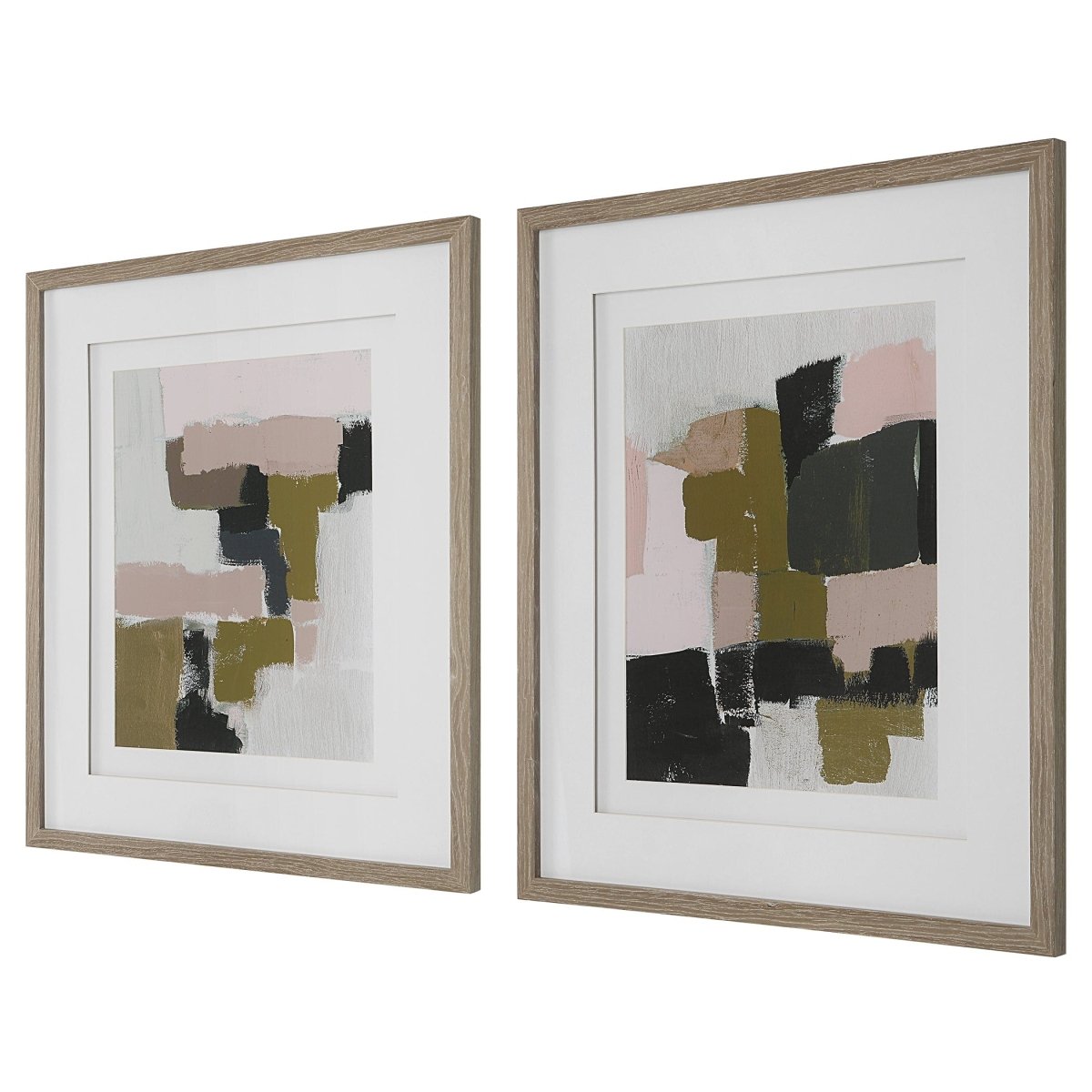 Color Block Framed Prints, Set/2 - Uttermost - Framed Prints by Modest Hut