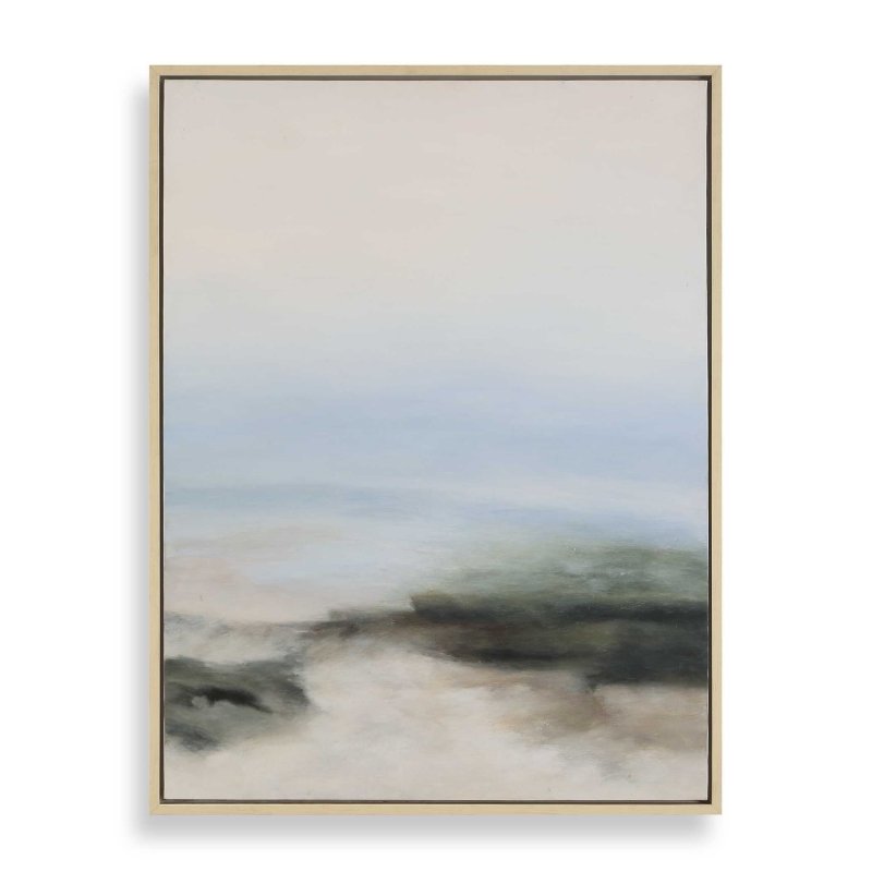 Crossing Paths Coastal Landscape Painting - Framed Prints