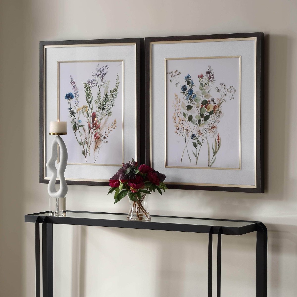 Delicate Flowers Framed Prints, S/2 - Uttermost - Framed Prints by Modest Hut