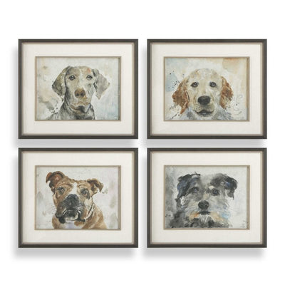 Dog Days Framed Prints Set/4 - Wall Art